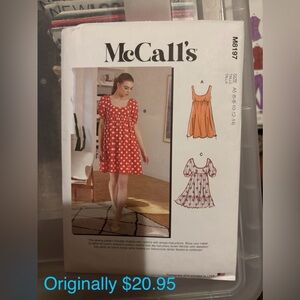 McCall's Dress Sewing Pattern